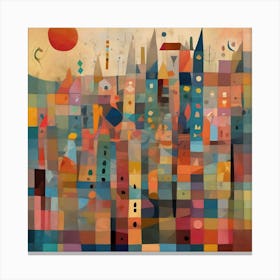 A Playful And Abstract Composition Canvas Print