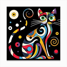 Colorful Cat Canvas Print