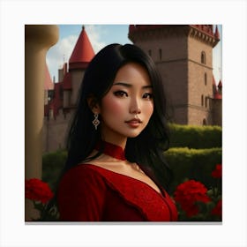 Crimson Elegance Canvas Print