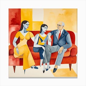 Family Portrait Art Print Canvas Print