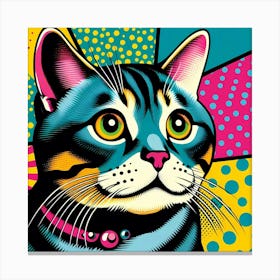 Pop Cat 6 Canvas Print