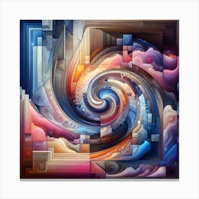 Abstract Painting (AI) Canvas Print