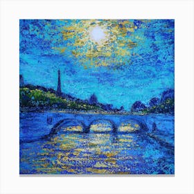 Sunlight Over The Seine Canvas Print