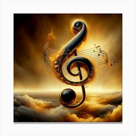 Music Clef 1 Canvas Print