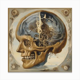 Clockwork Brain Canvas Print