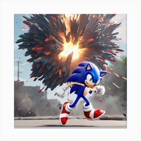 Sonic The Hedgehog 90 Canvas Print