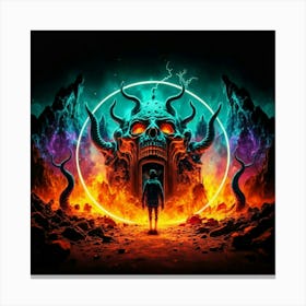 The Demon Canvas Print