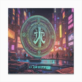 Neon City 1 Canvas Print