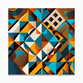 Abstract Geometric Pattern 1 Canvas Print