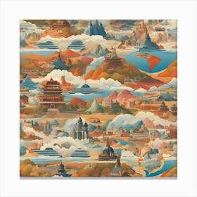 Asian Landscape Canvas Print