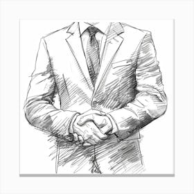 Businessman In Suit Canvas Print