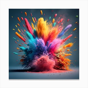 Colorful Explosion Canvas Print