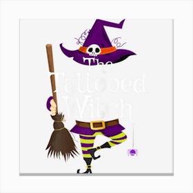 Womens The Tattooed Witch Family Matching Group Halloween Costume Canvas Print