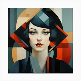 Geometric Abstraction Irish Woman 02 Canvas Print