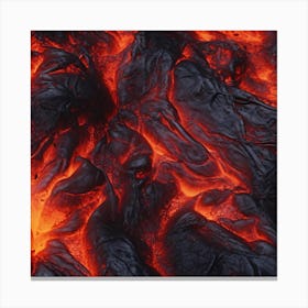 Close Up Of Lava Canvas Print