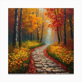 Autumn Path Canvas Print