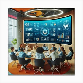 Business Meeting Canvas Print