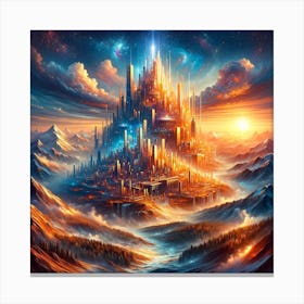 City In The Sky Canvas Print