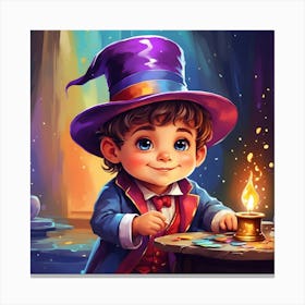 Magician Boy Canvas Print