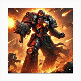 Firestorm Barrage Converted Canvas Print