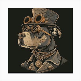 Steampunk Dog 10 Canvas Print