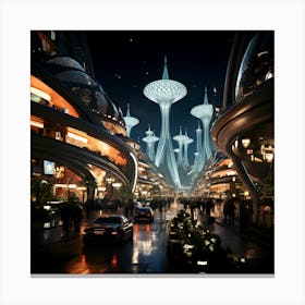 Futuristic City Canvas Print