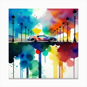 Colorful Car Painting 2 Canvas Print