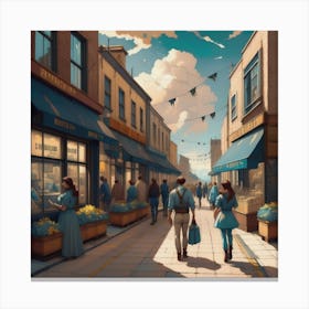 Pedestrian Walkways Canvas Print