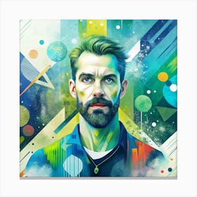 Man With A Beard 3 Canvas Print