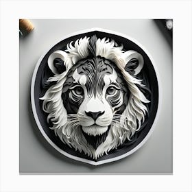 Lion Face Canvas Print