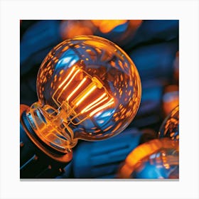 Edison Light Bulbs Canvas Print