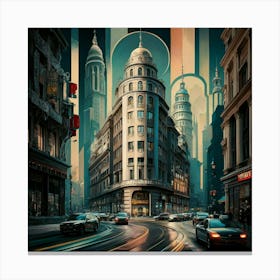 Futuristic City 19 Canvas Print