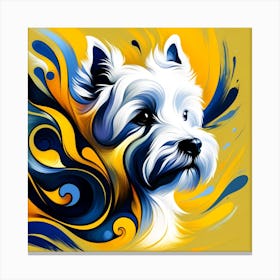 West Highland White Terrier 01 Canvas Print