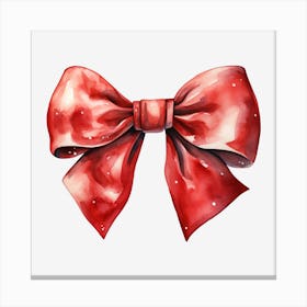 Red Bow 8 Canvas Print