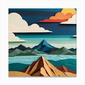 Mountains And Clouds Canvas Print