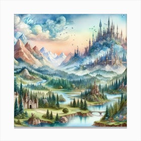 Fairy Tale Landscape Canvas Print