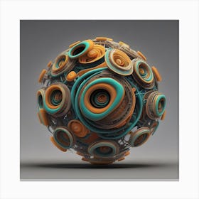Abstract Sphere Canvas Print