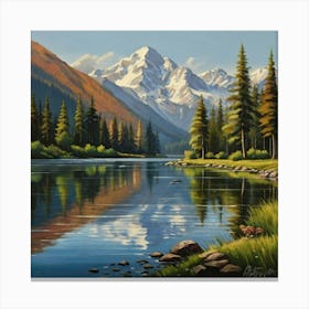 Mountain Lake 3 Canvas Print