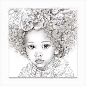 Afro Girl 59 Canvas Print