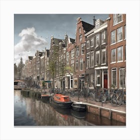 Amsterdam Canals 1 Canvas Print