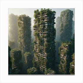 Chinese Cityscape Canvas Print