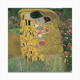 Kiss By Gustav Klimt 2 Canvas Print