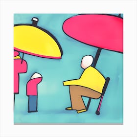 Umbrellas 2 Canvas Print
