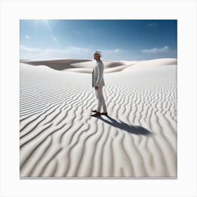 Man In The Desert 54 Canvas Print