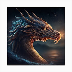 Dragon Head Canvas Print