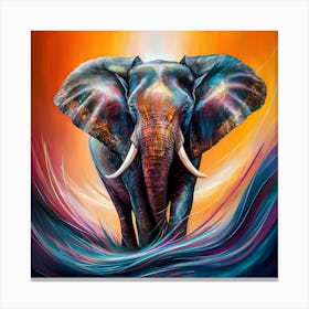 Elephant In The Sky 1 Canvas Print