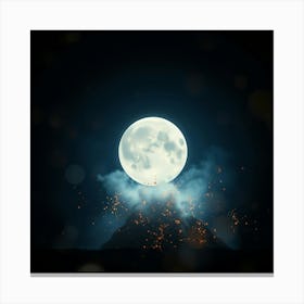 Full Moon In The Sky 15 Canvas Print