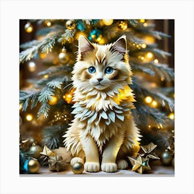 Christmas Cat 2 Canvas Print