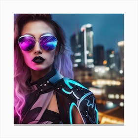 Futuristic Woman Canvas Print