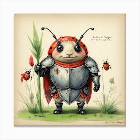 Ladybug Knight Canvas Print